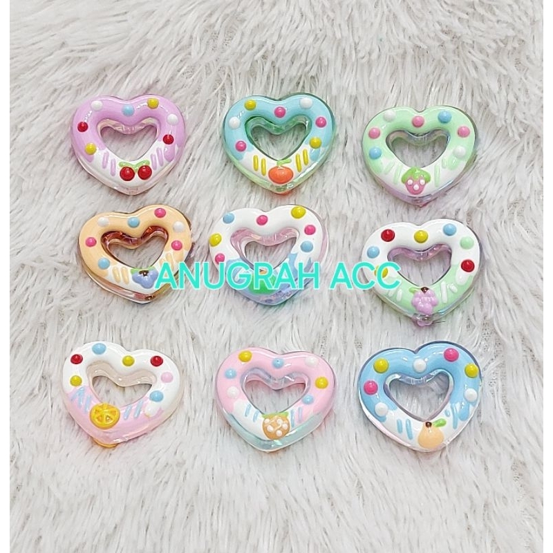 mote UV love , mote lukis love 1pcs