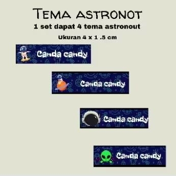 

Stiker label nama, label nama stiker, stiker astronot