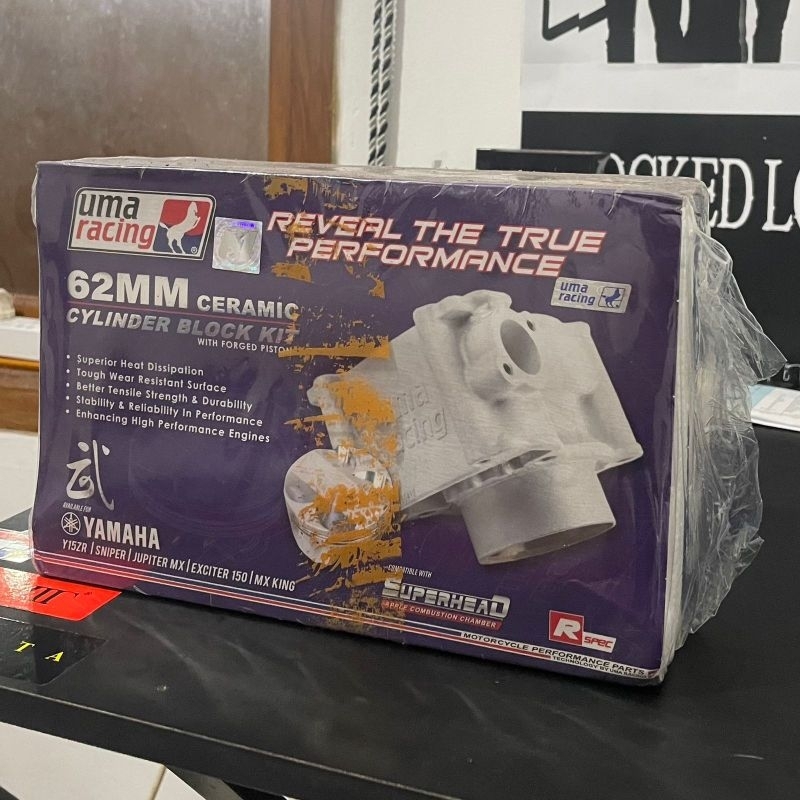 Blok Bore Up MX King/Vixion 62MM Ceramic UMA Racing