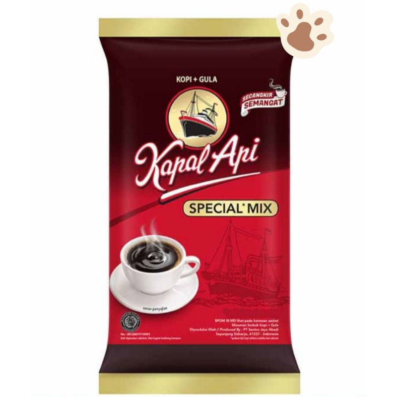 

Kopi Kapal Api Special Mix sachet kopi + gula isi 10 sachet 23gr