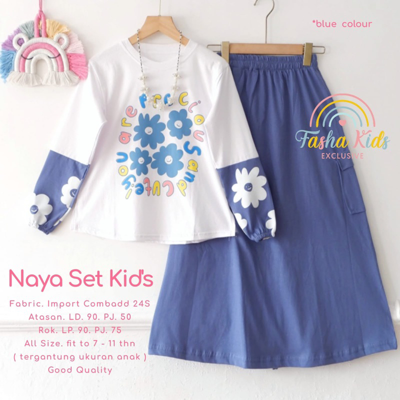 NR_COLLECTION12 Naya Sakura Elisa Keyla Lisia Liza Delisa Cinamoral Kuromi Set Kids Setelan Kaos dan
