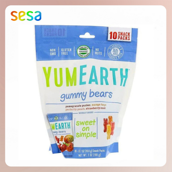 

YUMEARTH Gummy Bears 198gr - Permen Cemilan Pencuci Mulut