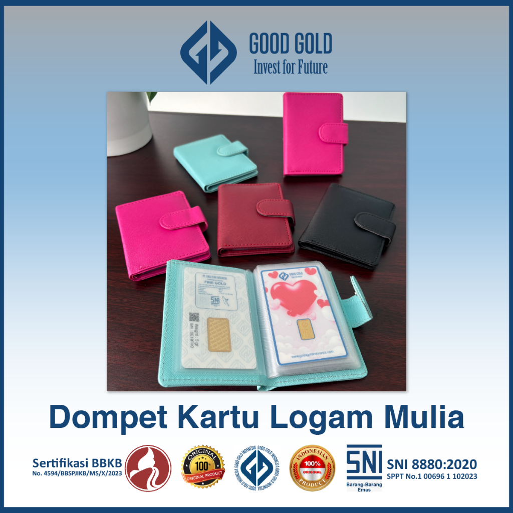 Dompet Kartu Logam Mulia/ Album Emas Logam Mulia