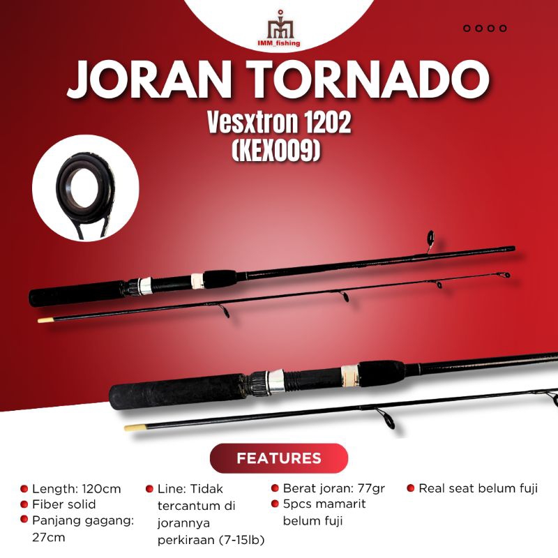 JORAN TORNADO VESXTRON | Tongkat Pancing | Fishing Rod | Spinning