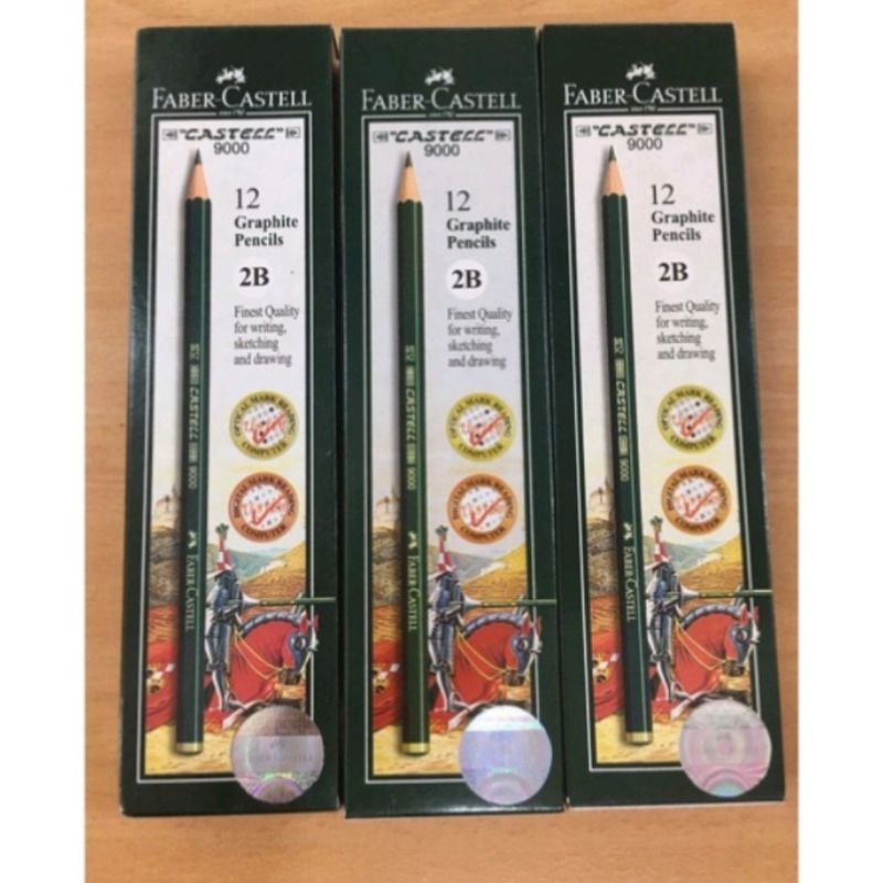 

Pensil 2B Faber Castell per pack isi 12 pcs / Pensil Faber Castell 12 pcs / Pensil ujian