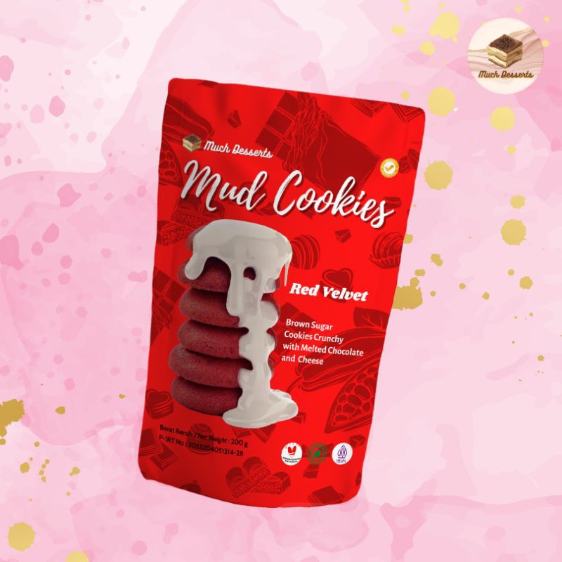

Mud Cookies Melted Red Velvet Cookies With Chocolate Cheese Sauce