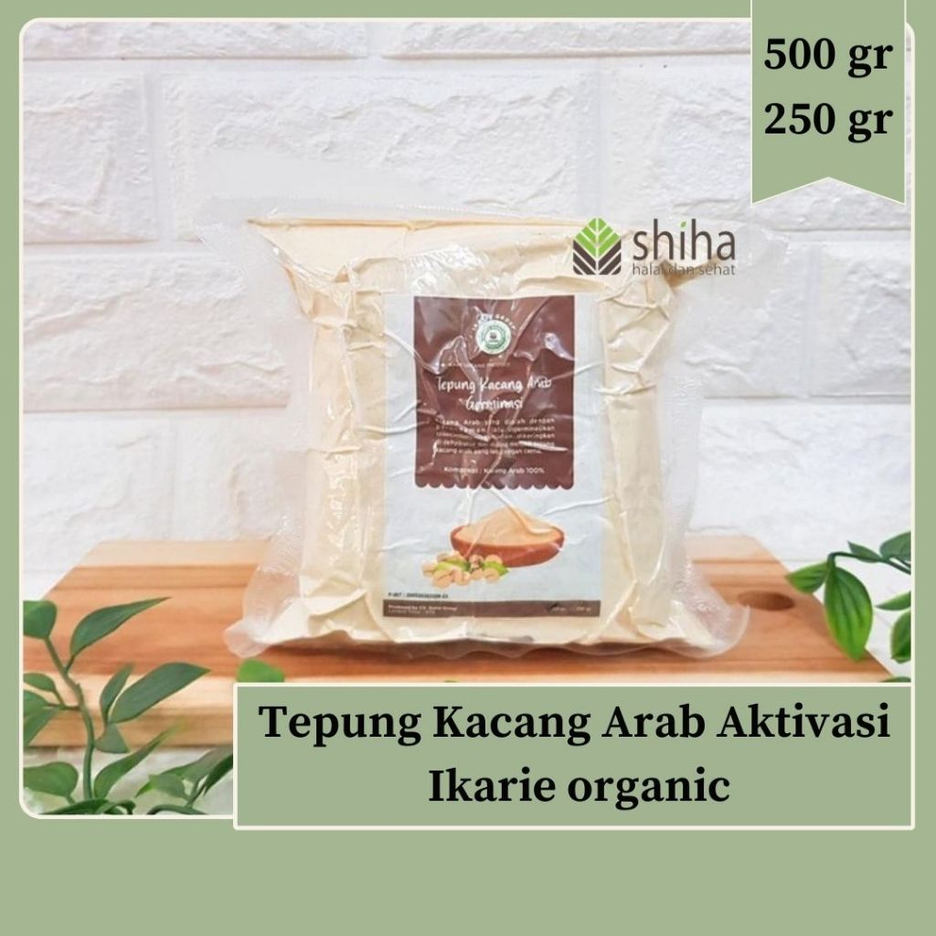 

Tepung Kacang Arab Geminasi Ikarie Organik 500gr | Tepung Garbanzo | Tepung Chickpea