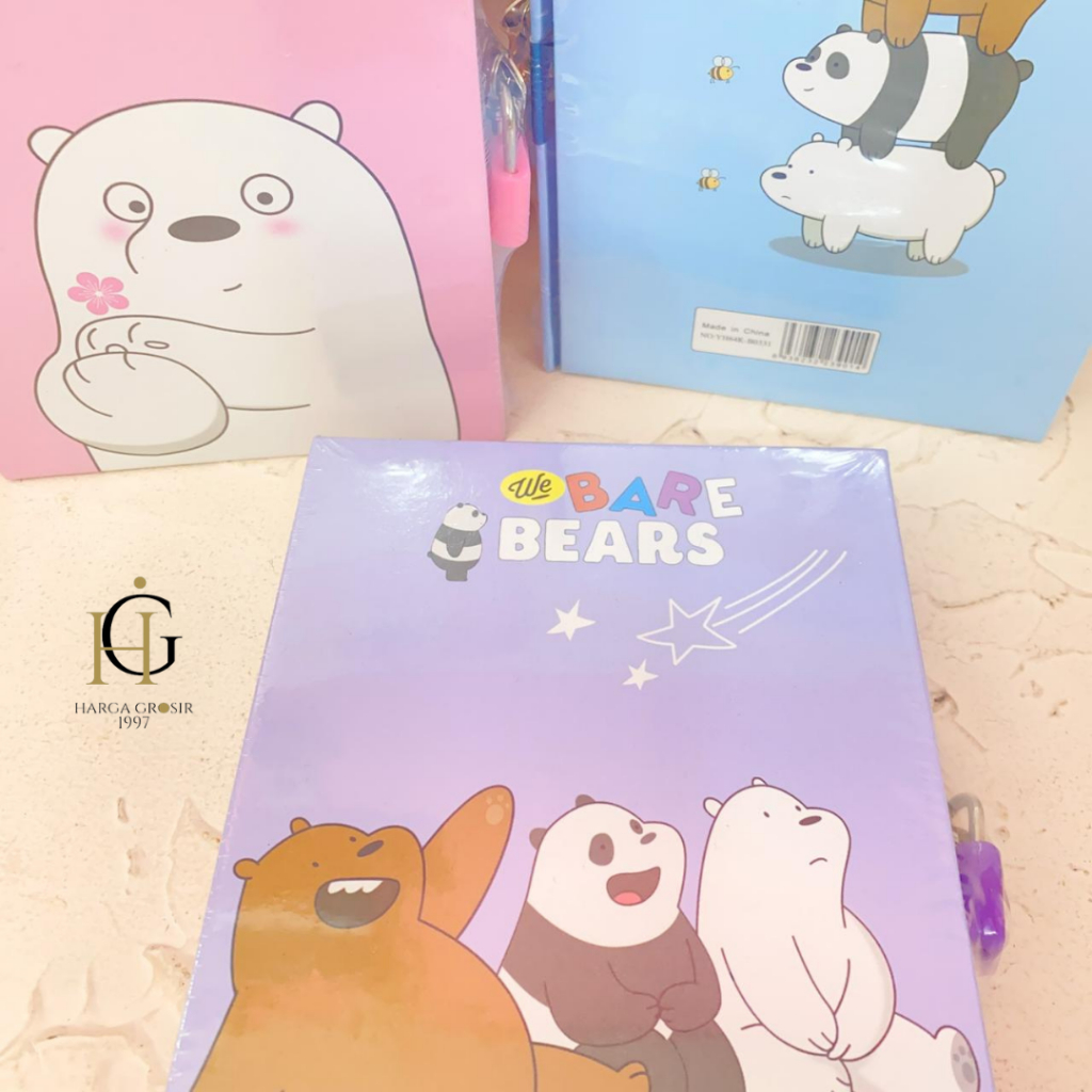 

BUKU GEMBOK WE BEAR BARES ALAT TULIS KANTOR TERMURAH PERLENGKAPAN SEKOLAH LUCU IMUT BISA COD
