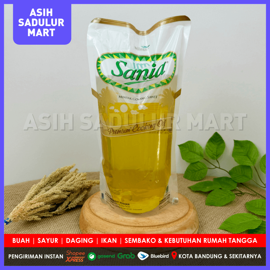 

Minyak Goreng Sania 2 L / 1 Liter Promo Sembako Bandung Asih Sadulur Mart