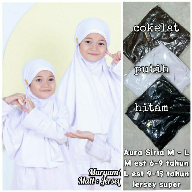 JILBAB SEKOLAH TANPA PET//JILBAB SIRIA INSTAN SEKOLAH//HIJAB SEKOLAH POLOSAN TANPA PET
