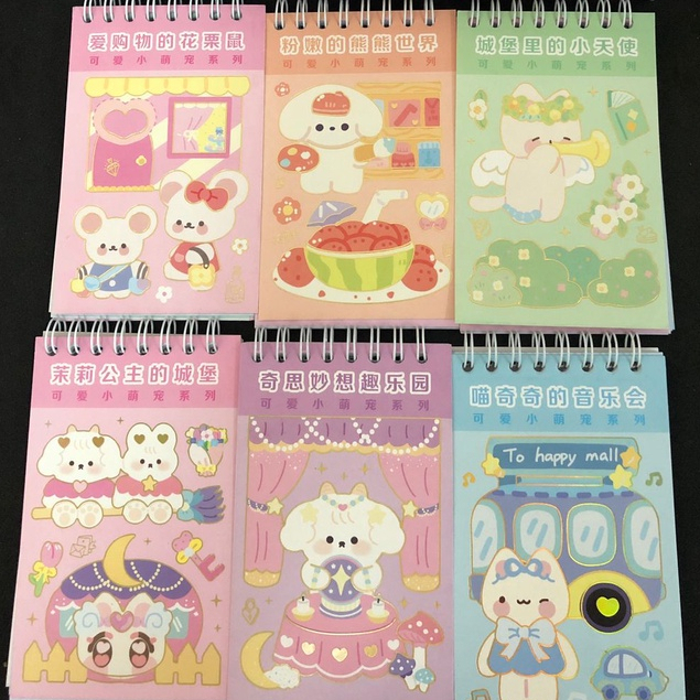 

Sticker Book Bear Spiral / Stiker Buku Beruang Binder Buku Stiker Lucu