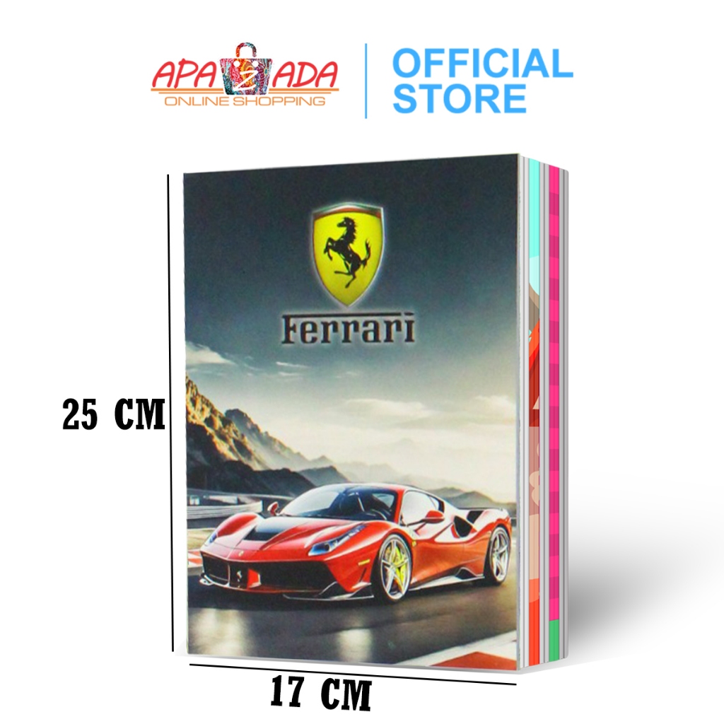 

MilL Apazada - Buku Tulis Boxy MOTOR/MOBIL 36 Lembar Murah [1 Pack - 10 Pcs Buku] / Buku Tulis