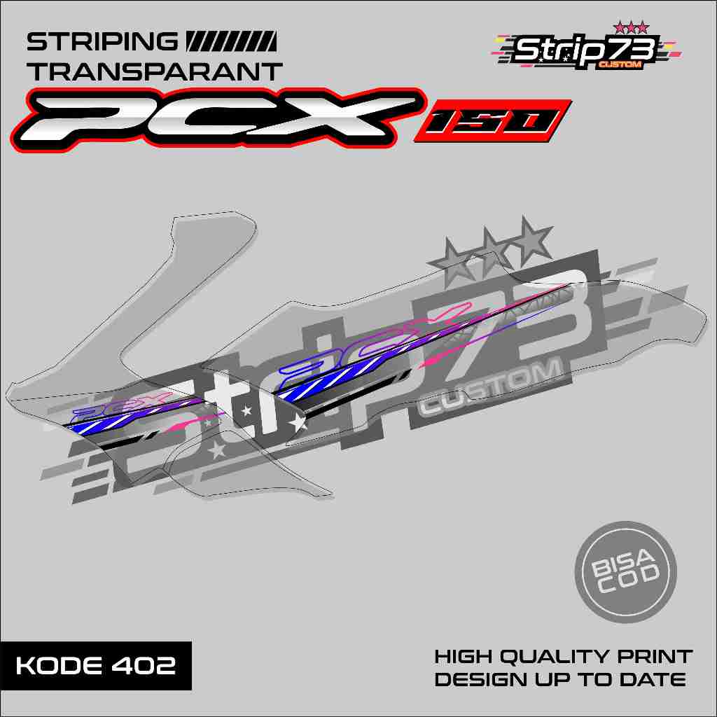 402 STRIPING TRANSPARAN PCX 150 - STRIPING TRANSPARAN PCX 150 PREMIUM GRAFIK