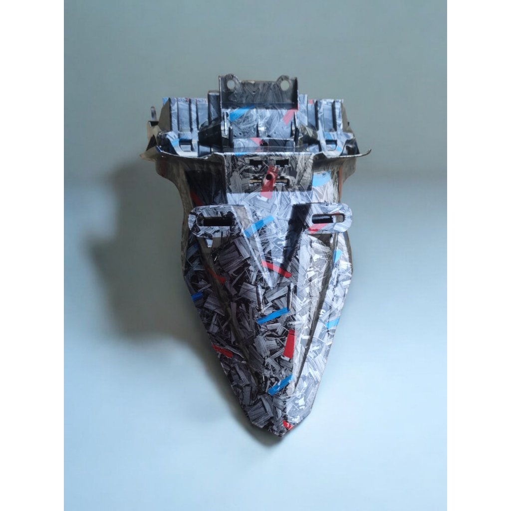 Forged merah biru SPAKBOR BELAKANG POTONG RAPI NMAX OLD