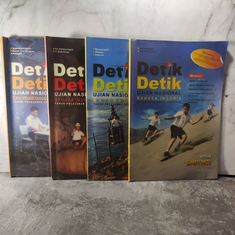 Buku Detik Detik Ujian Nasional, 2015/2016, Smp/Mts, Ipa, Matematika, Bahasa Indonesia, Bahasa Inggr