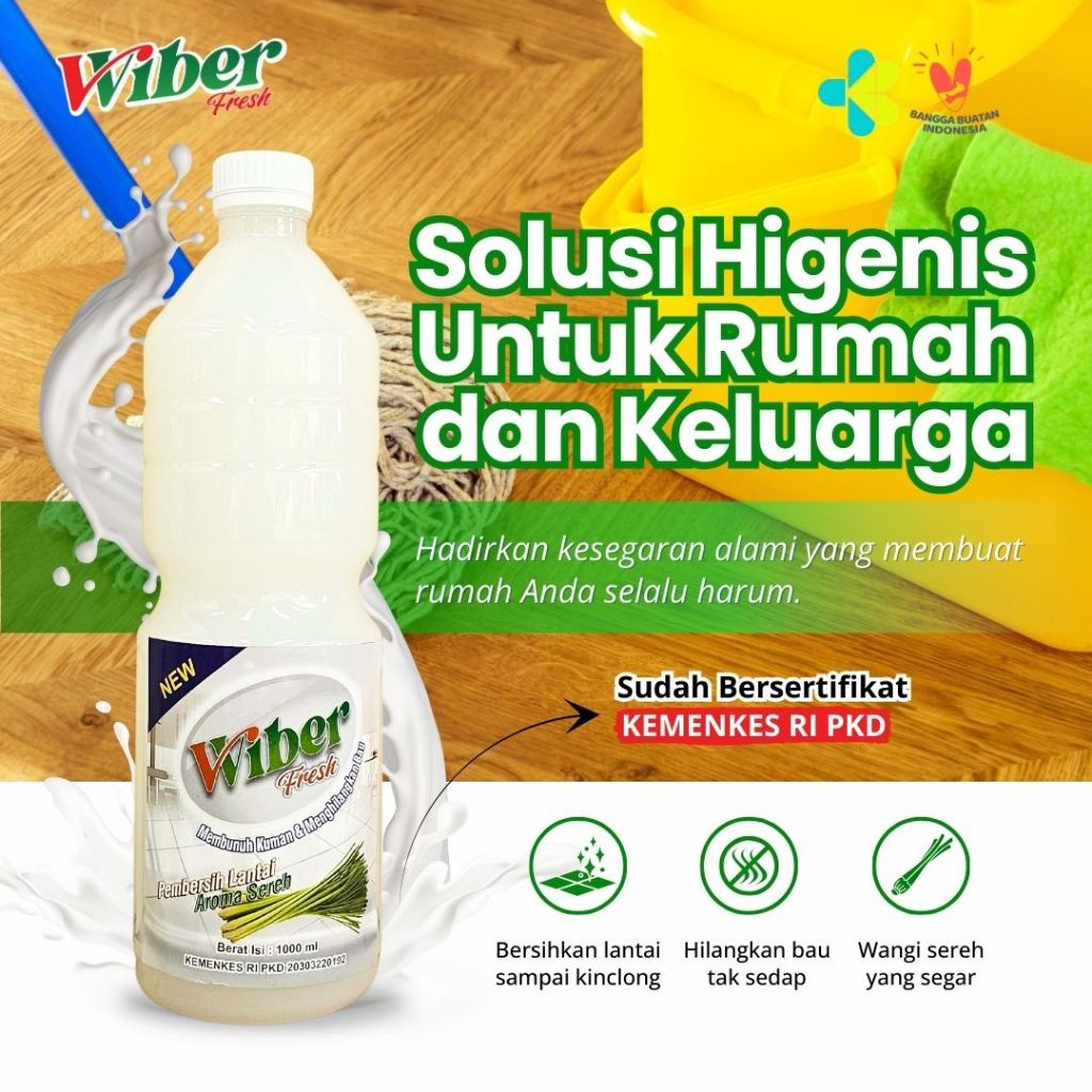 Karbol Pel Lantai PREMIUM Jumbo 5L Wiber Fresh