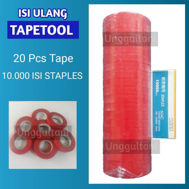 

2 rol pita Tapetool dan 1 isi Staples 1 pcs KODE C3X4