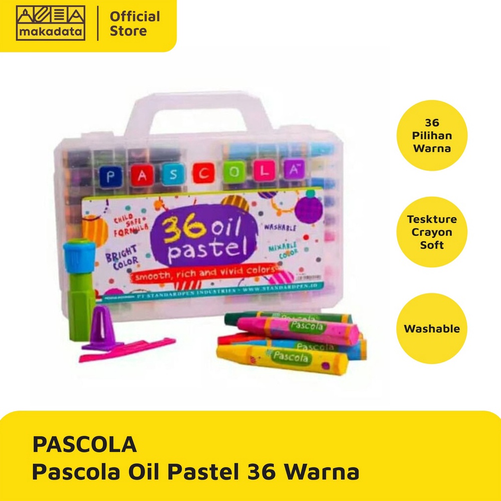 

CRAYON OIL PASTEL PASCOLA ISI 36 WARNA MURAH KODE P4O3