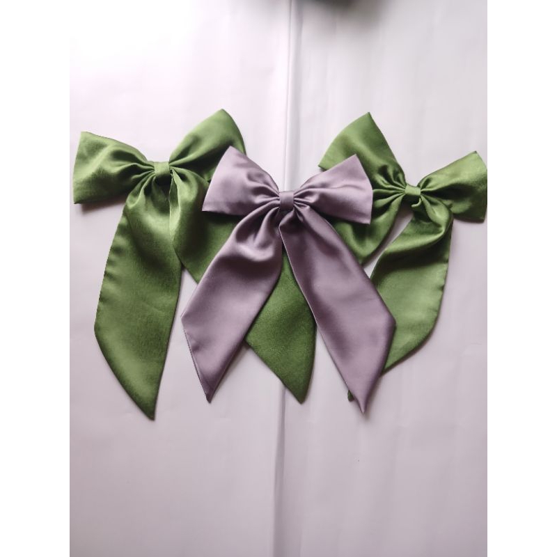 Hiasan Rambut - Pita Cantik - Pita Hijab - Pita Satin - Aksesori Kepala - Bros Pita - Jepit Pita