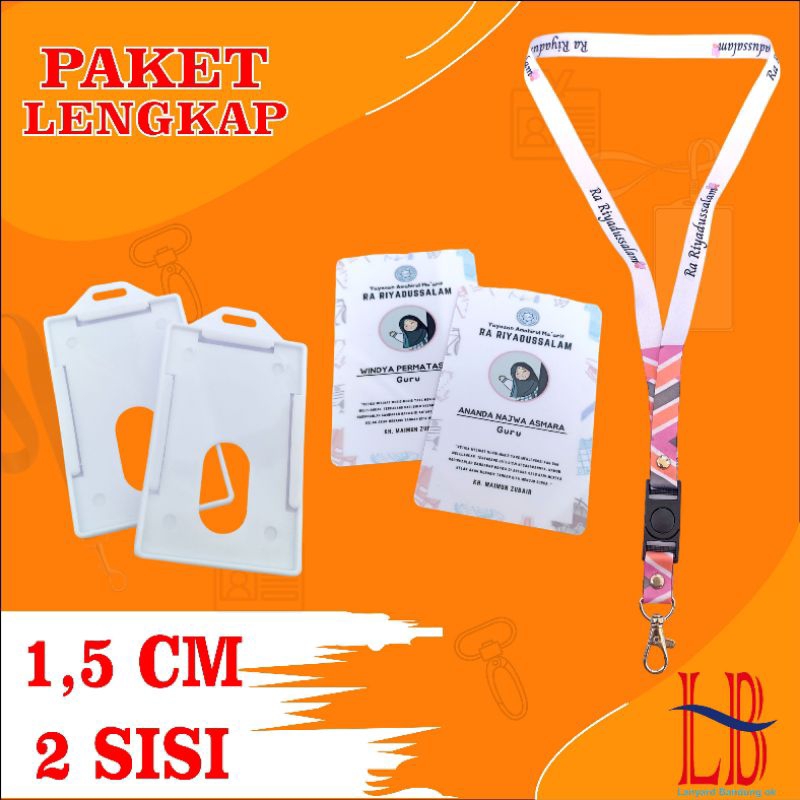 

SATU SET LANYARD CUSTOM PRINTING/SEPAKET TALI IDCARD