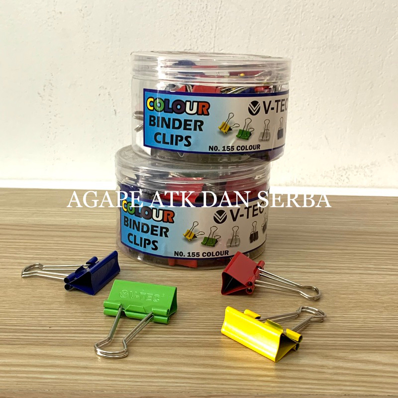 

BINDER CLIPS WARNA WARNI UKURAN 155 1 KOTAK