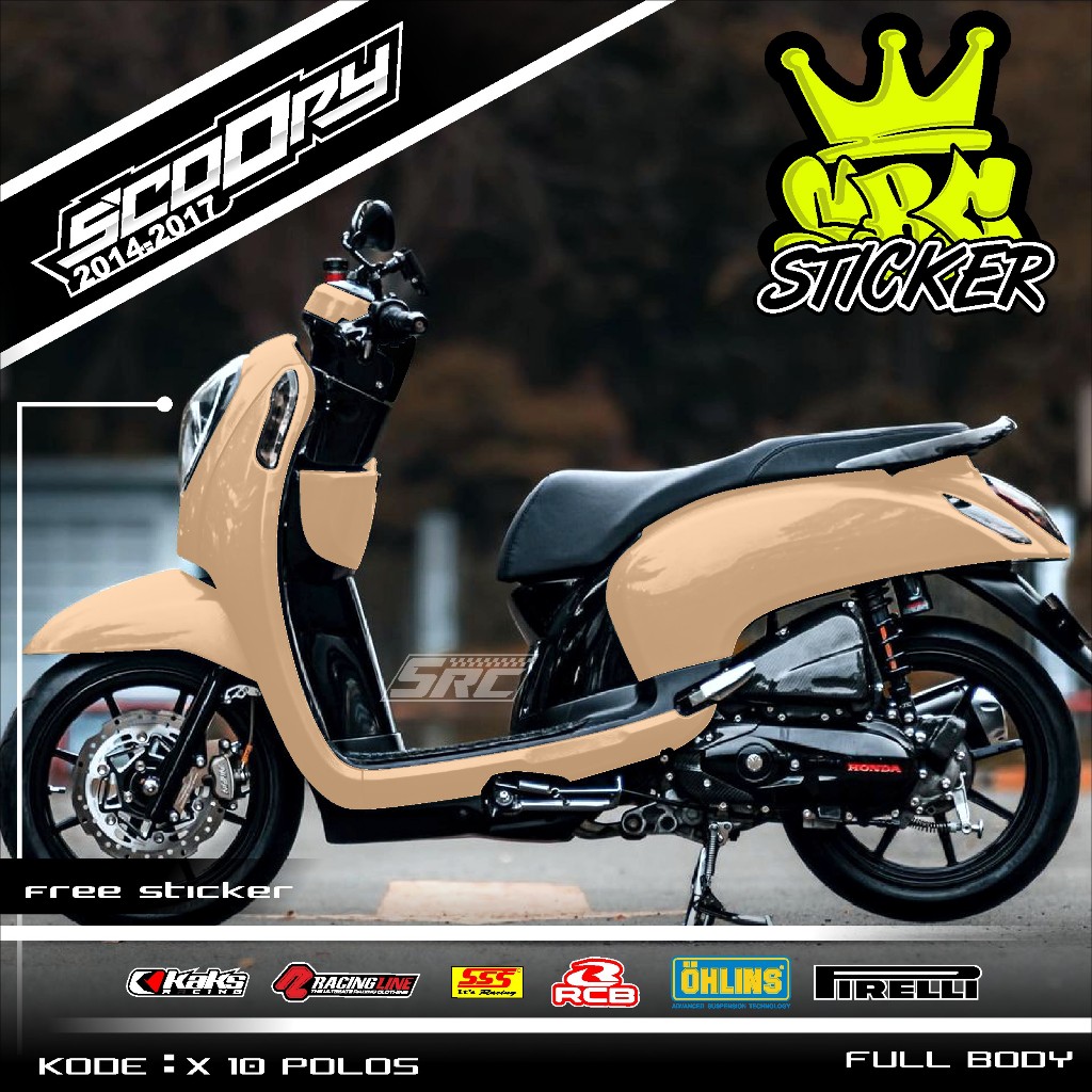 COD Sticker Decal Full Body Motor Honda Scoopy Fi Lama 2014 2015 2016 2017 Decal Sticker Scoopy Polo