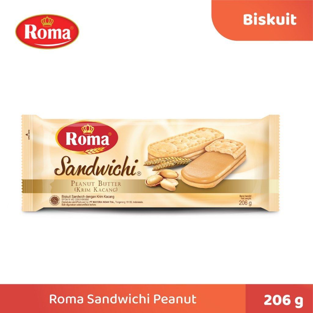 

ROMA SANDWICHI KACANG DAN COKELAT