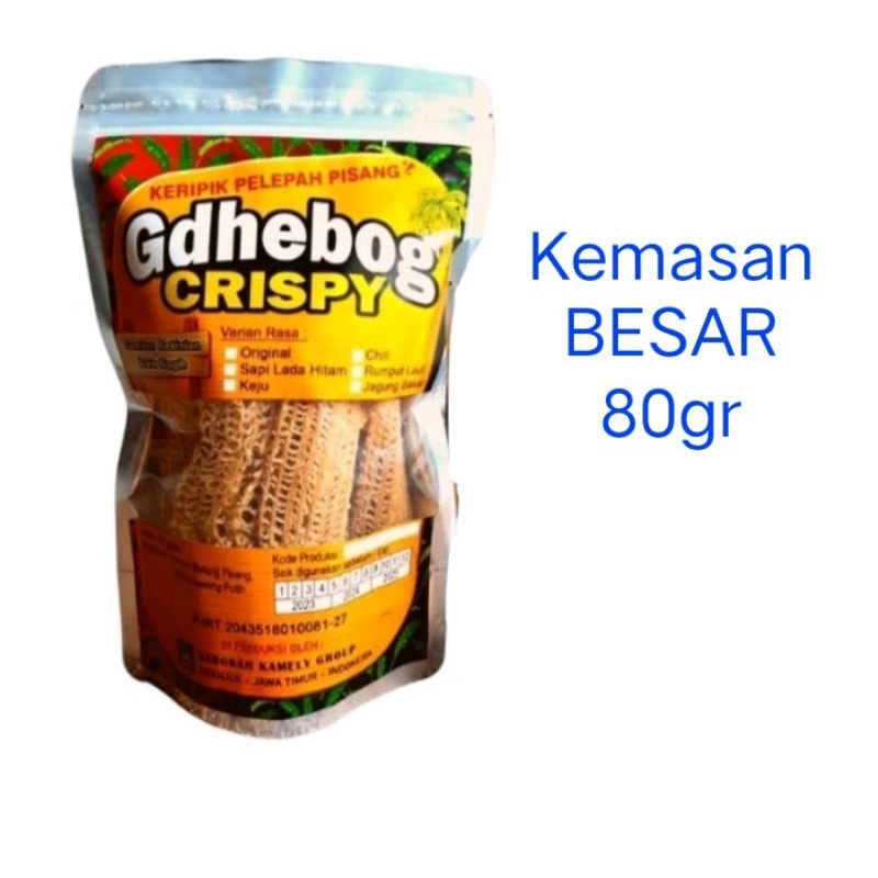 

Snack Keripik Pelepah Pisang/Debog/Gedhebog Crispy/Besar