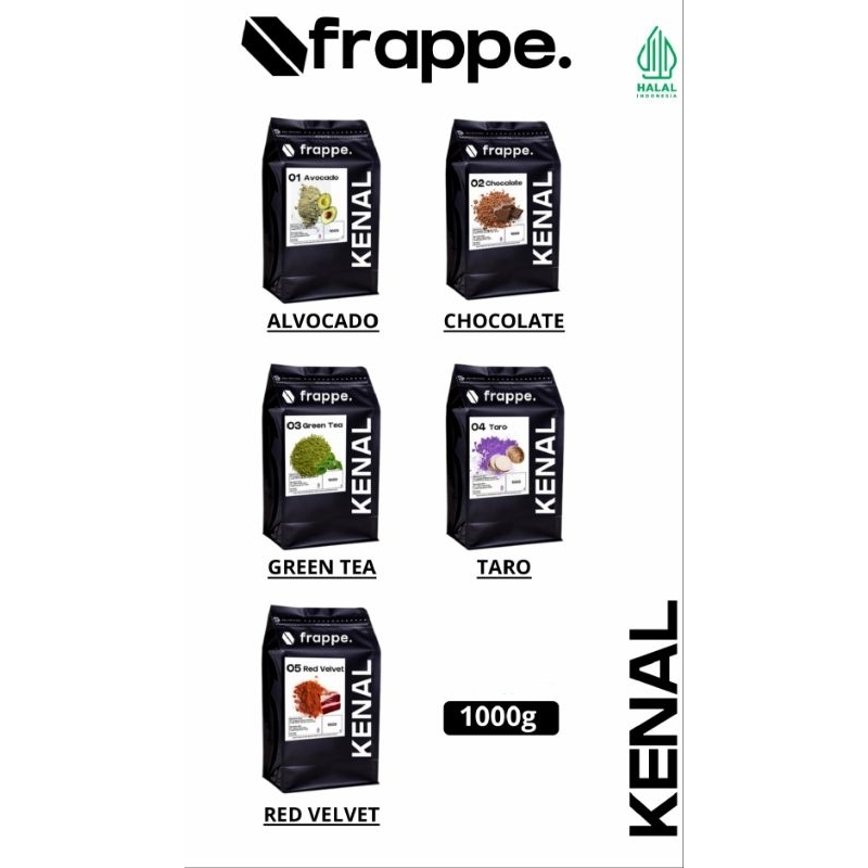 

Kenal frappe powder/bubuk premix campuran minuman 1000 gr