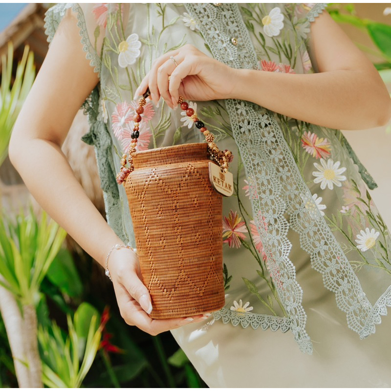 Ketak Nusantara Gucci tas anyaman untuk pesta