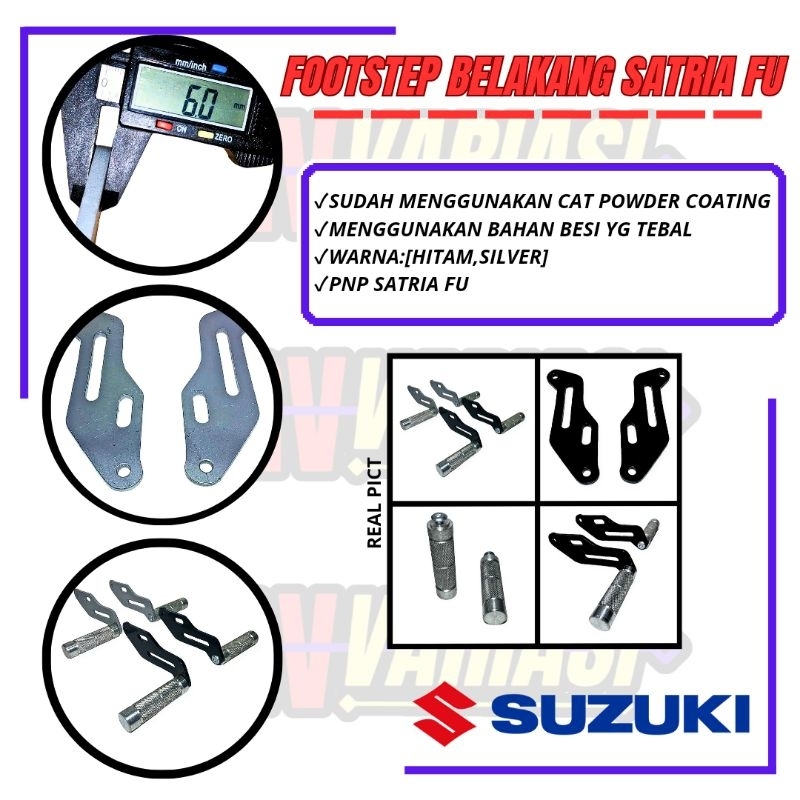 POTSTEP BELAKANG SATRIA FU 150 VARIASI