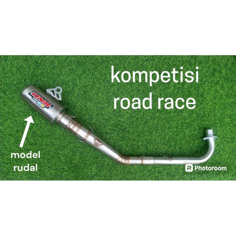 ( COD ) KNALPOT ROAD RACE MOTOR BEBEK 110 - 200cc MODEL RUDAL ORIGINAL DNS 33 JUPITER ASTREA VEGA SH