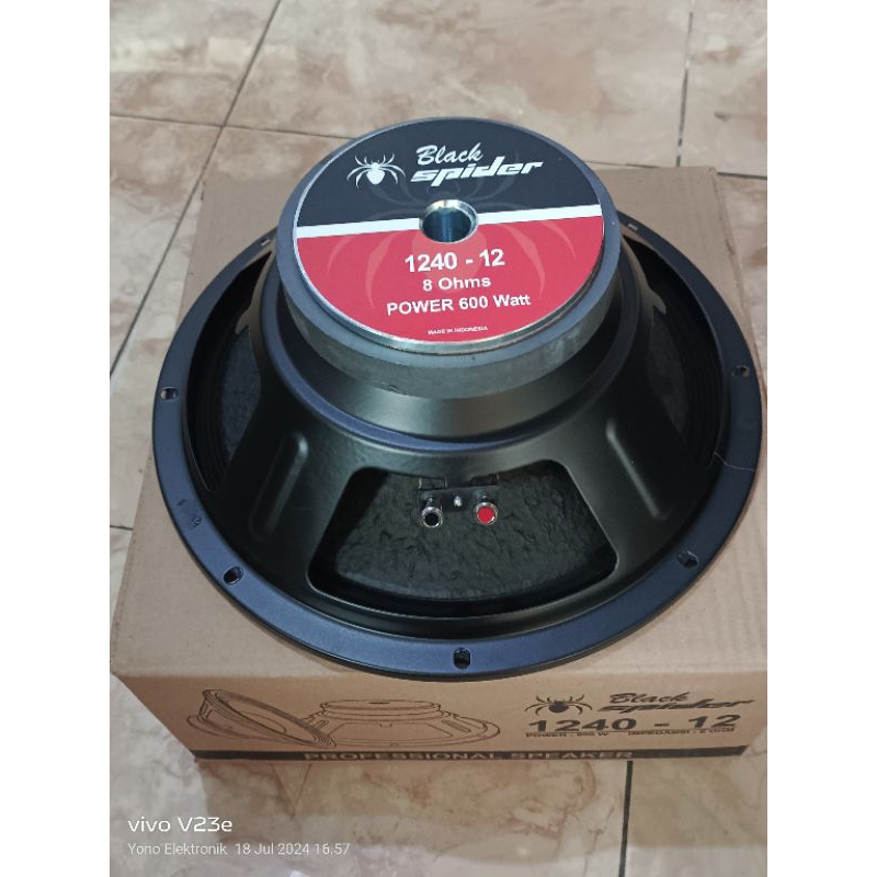 Speaker Fullrange 12 inch 12in Black Spider 1240- 12 inchOutdoor Lapangan