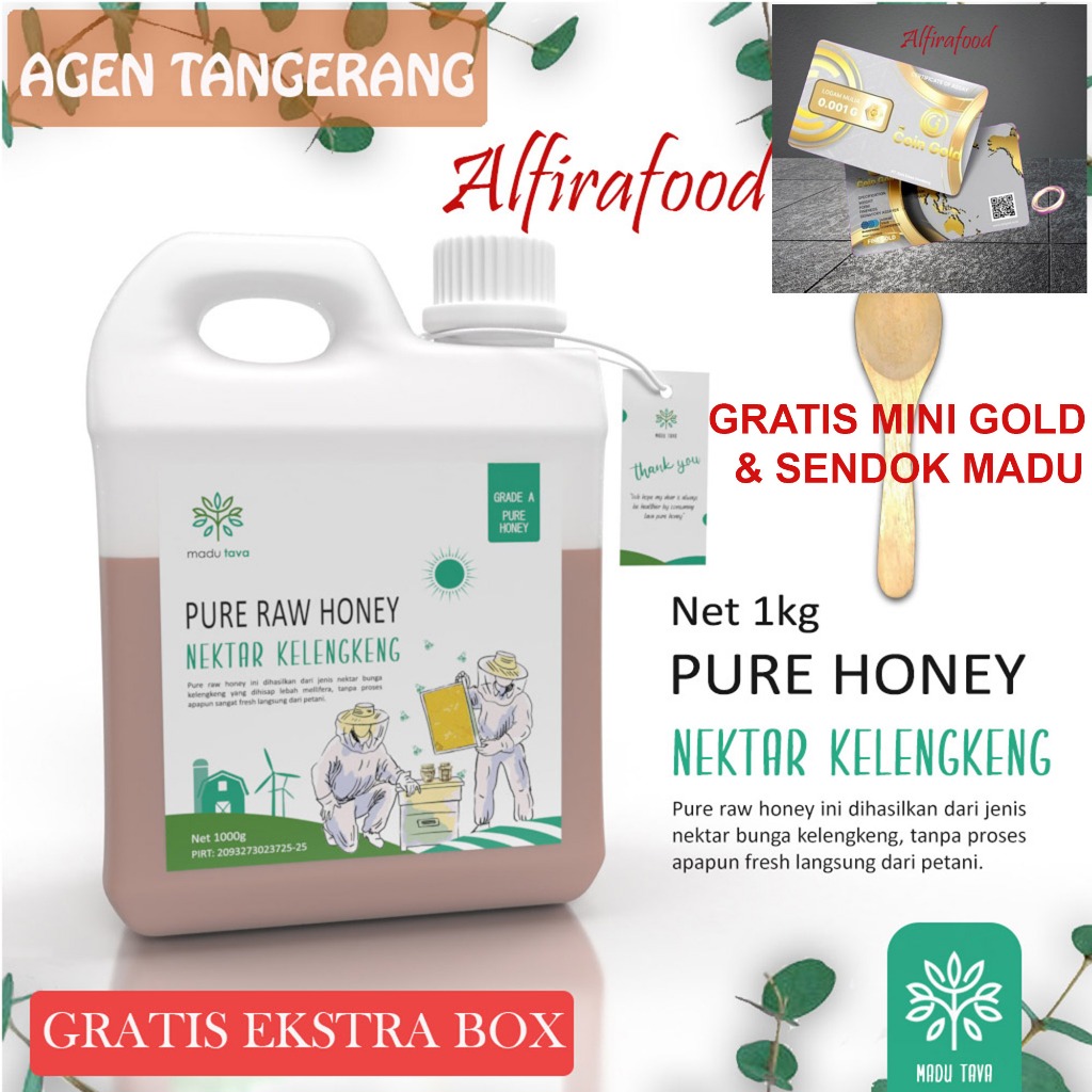 

Madu Murni Asli Kelengkeng Tava Raw Pure Honey 1kg