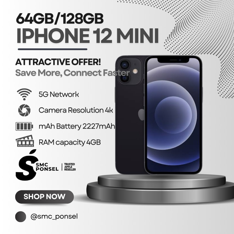IPHONE 12 MINI 64GB, 128GB SECCOND INTER IPHONE MURAH IPHONE BERKUALITAS