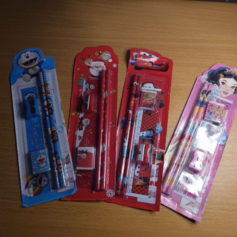 

Lucu Set Alat Tulis 5 in 1 Cocok Untuk Tempat Pensil Notebook Mini Buku Diary Stasionary Anak