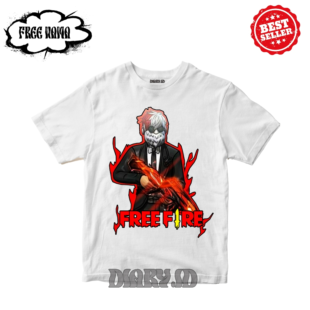 BAJU KAOS ATASAN ANAK GAME FF FREE FIRE SG2 NEW BAHAN KATUN PREMIUM