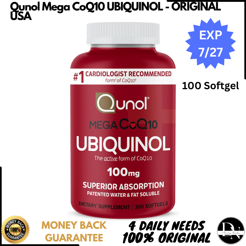 Qunol Mega CoQ10 Ubiquinol Ultra Coq10 Ubiquinol