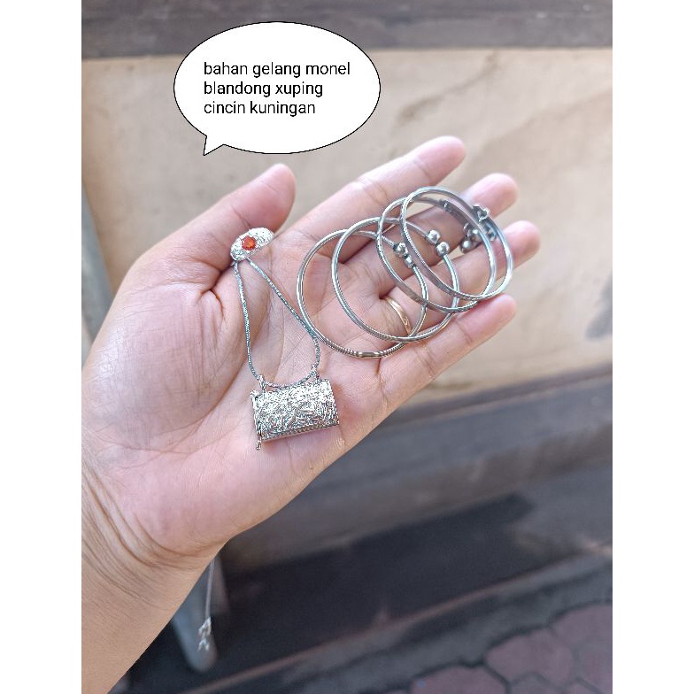 KODE M87I paket murah gelang bayi 3 bulanan Kuningan sepuhan emas dan perak