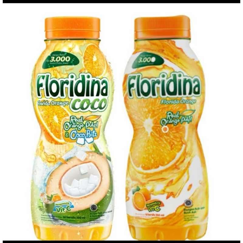 

(12 botol/1 pack) minuman floridina orange dan cocokelapa