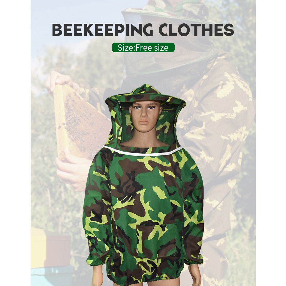 KODE C44B Termurah Baju Anti Lebah Jaket Anti Lebah Pelindung Dari Sengatan Lebah Anti Sengat Jaring