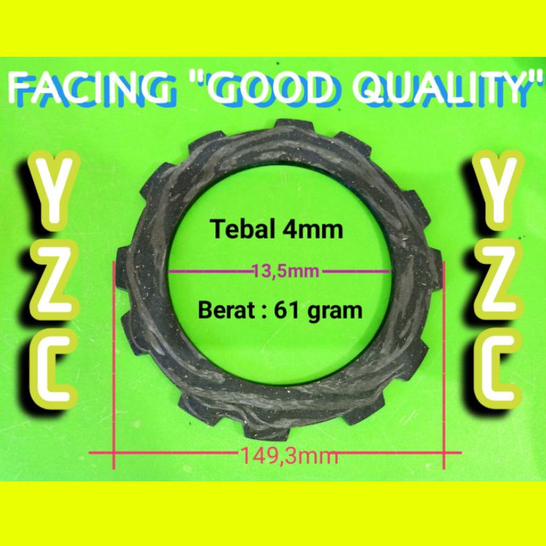 SALEE YZC KAMPAS KOPLING MESIN TRAKTOR TANGAN YANMAR