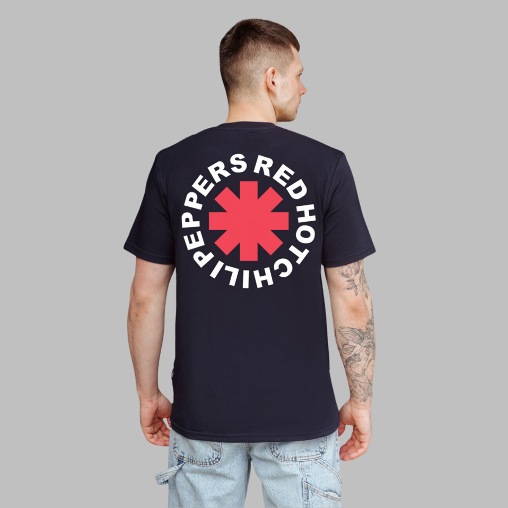 T-Shirt RHCP Logo Black Unisex | Kaos Band RHCP | Kaos RHCP | Red Hot Chili Peppers | Kaos Band