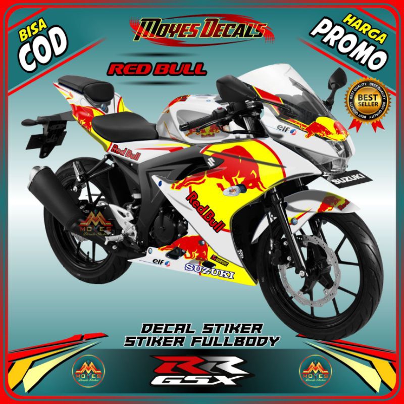 TAHAN LAMA...!!! decal stiker fullbody GSX 150R - Variasi Redbull