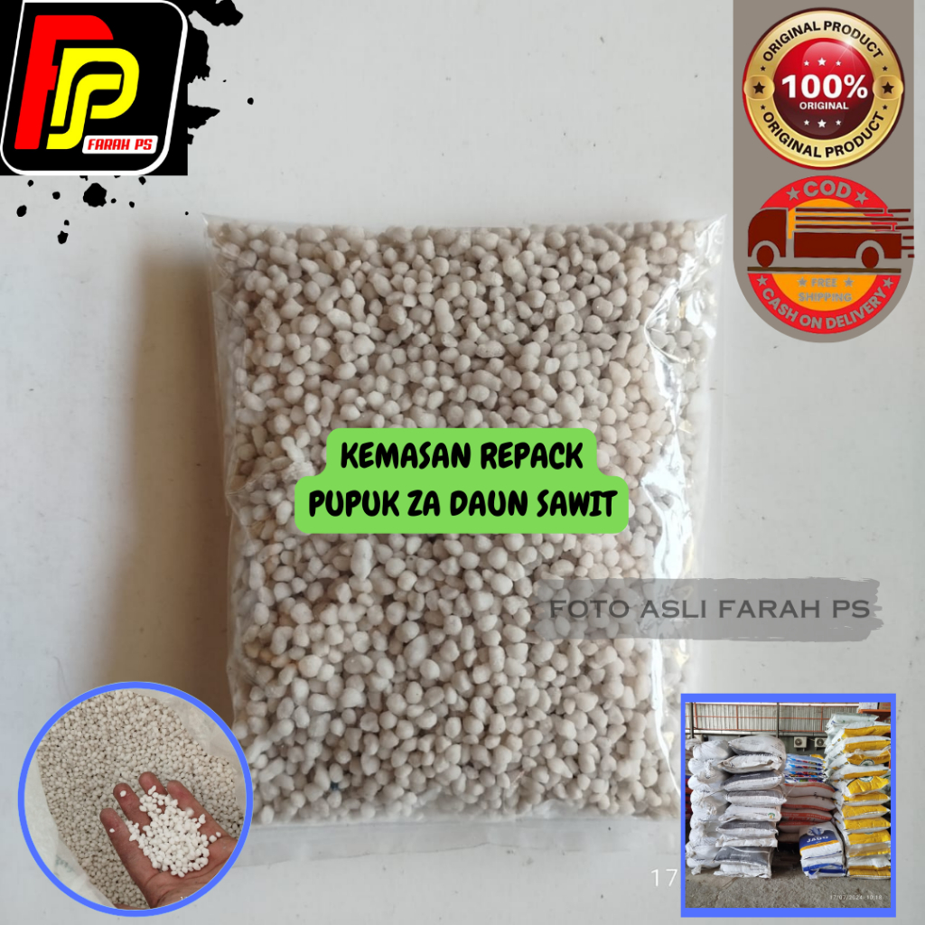 Pupuk ZA Granular Daun Sawit 500 gr - Kemasan Repacking