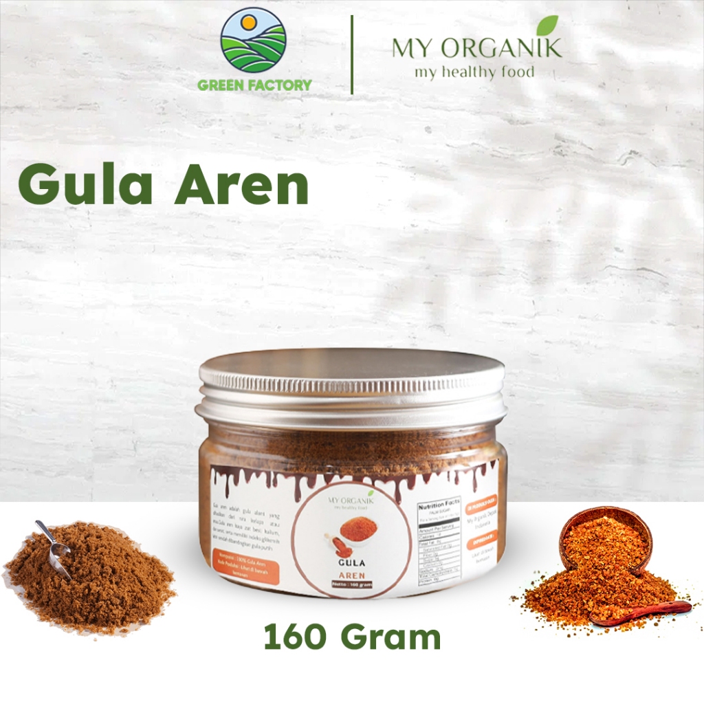 

My Organik Bubuk Gula aren Asli Brown Sugar Gula Organik Tanpa Campuran