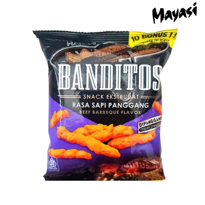 

MAYASI BANDITOS SNACK JAGUNG 18 GR - Varian Rasa jagung bakar dan sapi panggang