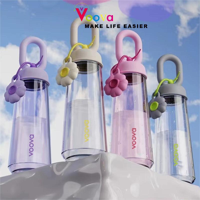 VOOVA Tempat Air Minum/Botol Minum 500ML/Botol Transparan/Botol Minum Anak/Tumbler Minum/Botol Minum