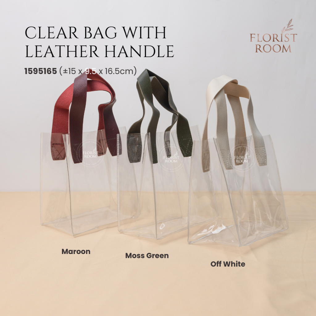 

HANYA TAS - Clear Bag with Leather Handle Kode = 1595165