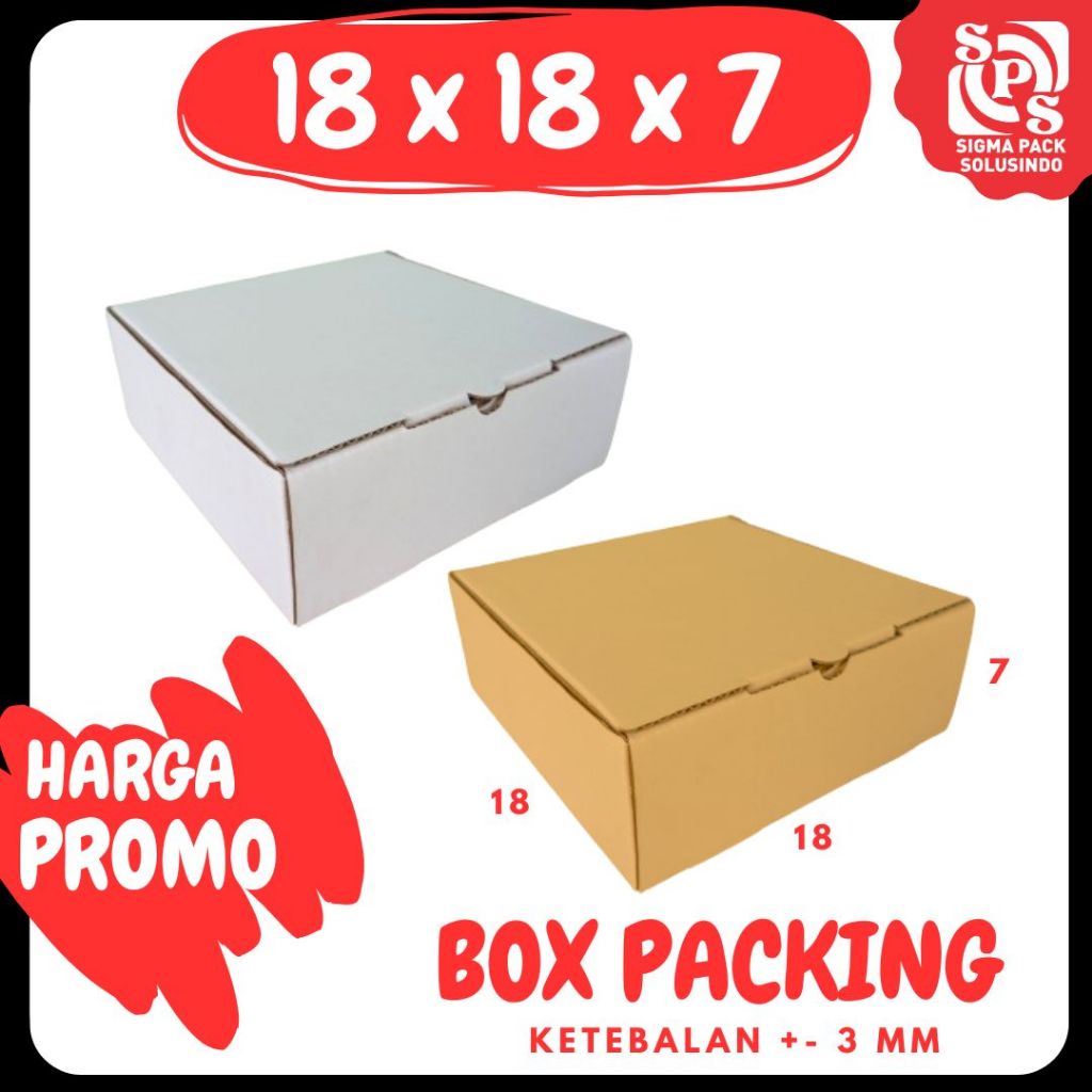 

Box 18x18x7 LD Kardus Pizza Karton Packing Madu Hampers Kotak Kemasan Box Souvenir Karton